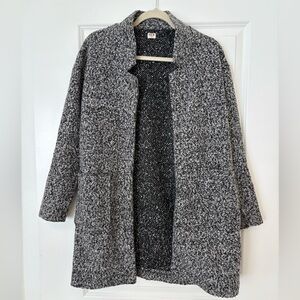 Women's Black and Gray Coat